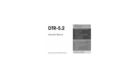 Integra DTR-5.2 Manuals | ManualsLib