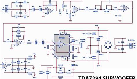 TDA7294 SUBWOOFER AMPLFIER - Electronic Circuit