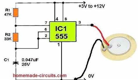piezo buzzer circuit diagram