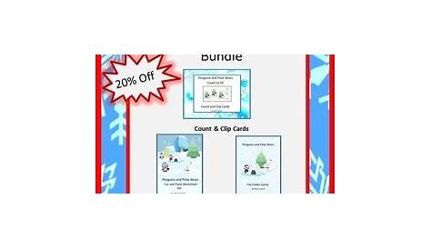 Penguin and Polar Bear Activities BUNDLE, Winter Math and Literacy