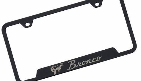 ford bronco sport license plate frame