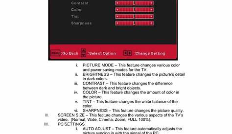 Sceptre X405BV-FMQR User Manual | Page 28 / 58 | Original mode
