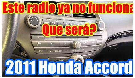 honda accord 2008 radio not working