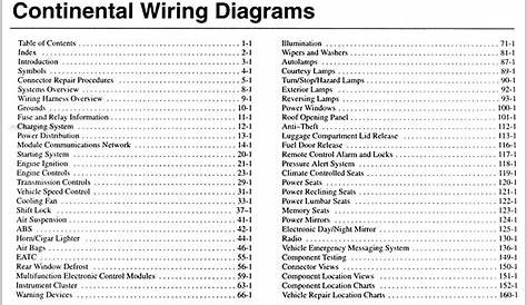 200lincoln continental wiring diagram manual original