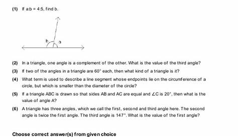 geometry 2.5 worksheets answers