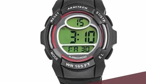 Armitron Pro Sport Watch WR 165 Feet Thank you for the interest in the