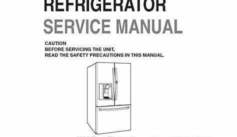 LG LFX31945ST SERVICE/REPAIR MANUAL Refrigerator Bound Hard Copy AND