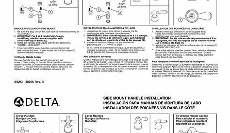 Delta Faucet H615, H24, A22, H65 Installation guide | Manualzz