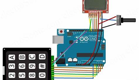 Calculator using Arduino Uno - Hobby Project - Circuit Diagram