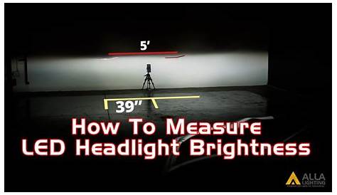 led headlight brightness chart