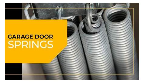 garage door extension spring sizes