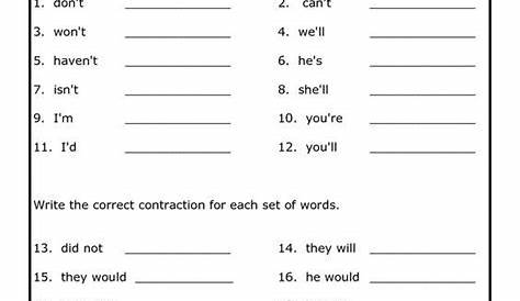 grammar worksheet 4th graders