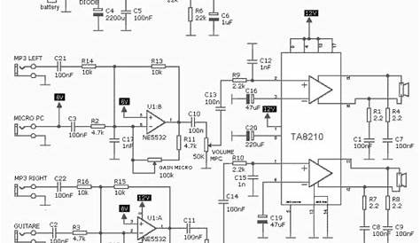 30w audio amplifier circuit diagram