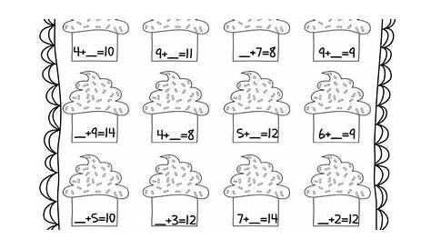 18 Best Images of Math Worksheets With Missing Addends - Missing Addend