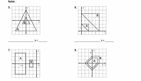 geometry dilations worksheets