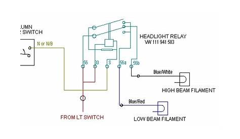 headlight dimmer switch wiring