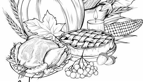 thanksgiving coloring page printable