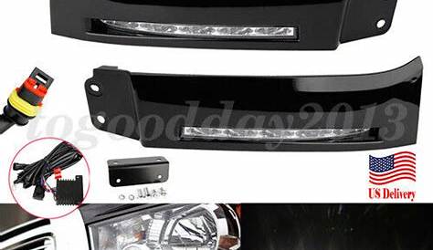 Pair LED Front Bumper Fog Super Bright DRL Light For Toyota Tundra 2007