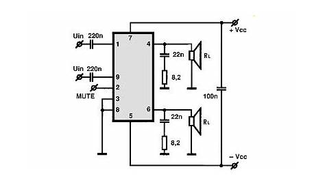 tda2616 circuit diagram