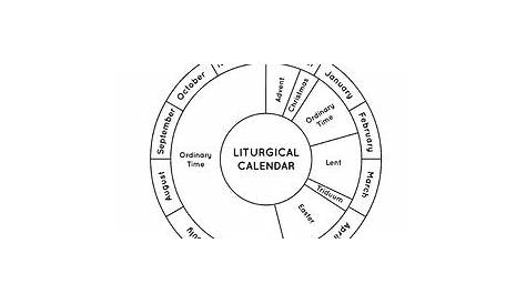 liturgical calendar worksheet