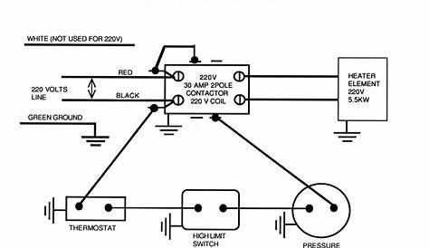 simple room heater circuit diagram