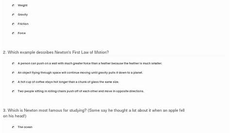 50 Physical Science Newton's Laws Worksheet