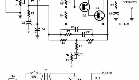 5.1 audio amplifier circuit diagram