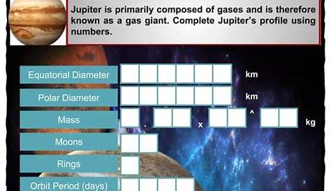 jupiter worksheets