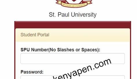 St Paul’s University (SPU) Student Portal Login | www.students.spu.ac