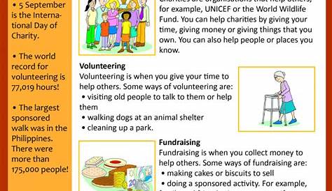 helping others worksheet