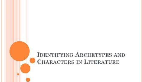 identifying archetypes worksheet