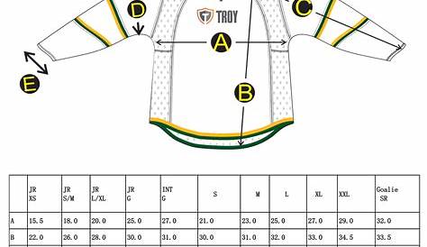 Nike Hockey Jersey Size Chart