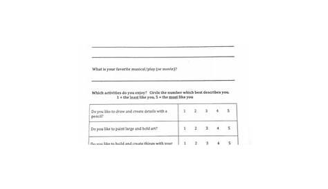 Getting to Know Your Students Worksheet by Miss Jessica's Art Class