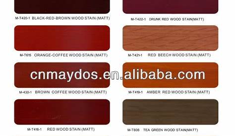 Wood Paint Color Chart