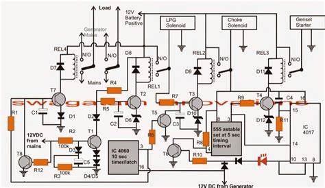 generator transfer switch wiring schematic