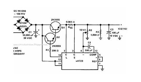 Simple 8-Amp Regulated Power supply Circuit Diagram | Electronic