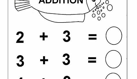 5 Addition Worksheets 1-10 for Kids | Kindergarten addition worksheets