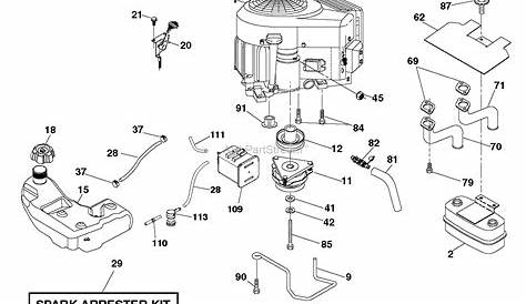 Husqvarna YTH2348 - 96045002500 (2012-02) Parts Diagram for ENGINE