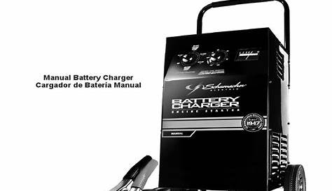 Schumacher battery charger owner's manual. | Battery Charger | Battery