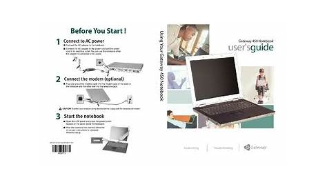 Gateway Laptop Service Manual: 450 SERIES USER MANUAL : Free Download