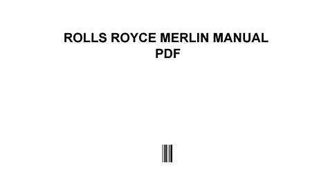 rolls royce manual