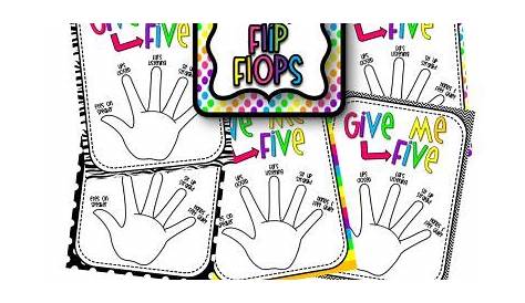 Give Me Five Poster | | Give me five, Teaching, Kindergarten crafts