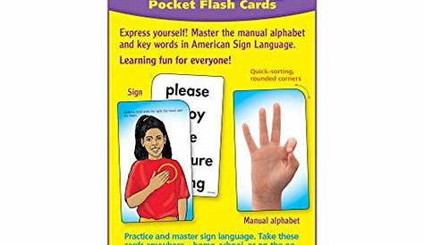 sign language printable flash cards