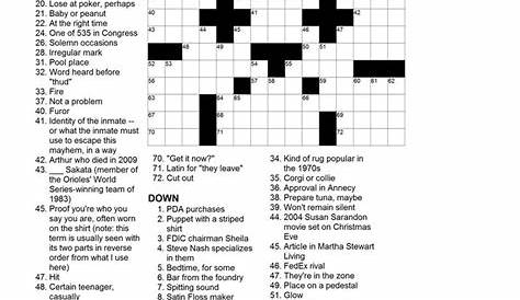 Printable Frank Longo Crossword Puzzles Web May 16, 2022 · Crossword