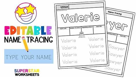 Name Tracing Worksheets - Superstar Worksheets | AlphabetWorksheetsFree.com