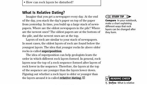 Relative Dating Exercise Answers - Relative dating activity worksheet