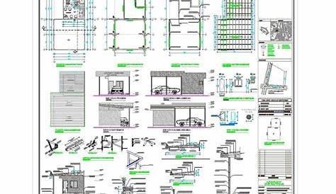 Car service station design and detail in autocad dwg files. - Cadbull