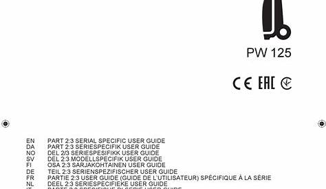 HUSQVARNA PW 125 USER MANUAL Pdf Download | ManualsLib