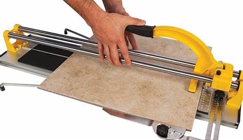 how to use a manual tile cutter