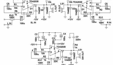 4.1 speaker system circuit diagram